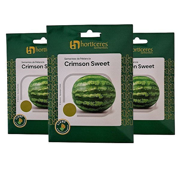 300g Sementes de Melancia Crimson Sweet - Horticeres