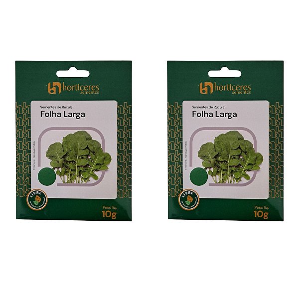 20g Sementes de Rúcula Folha Larga - Horticeres