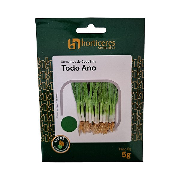 5g Sementes de Cebolinha Todo Ano Horticeres – Crescimento Rápido