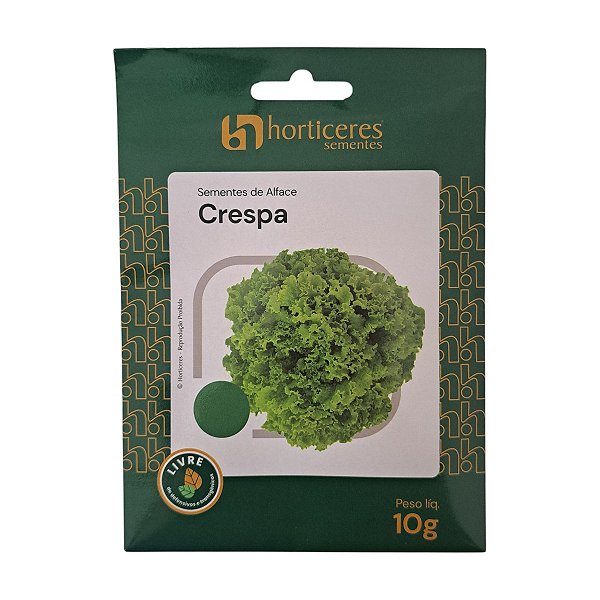 10g Sementes de Alface Crespa Horticeres – Ciclo de 60-65 Dias