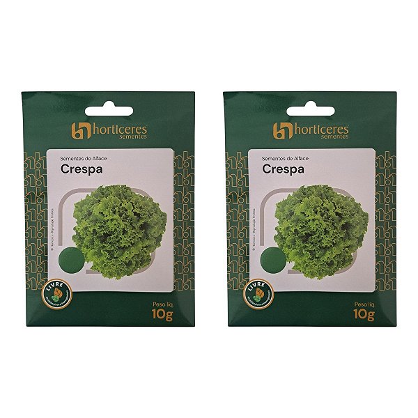 20g Sementes de Alface Crespa Horticeres – Ciclo de 60-65 Dias