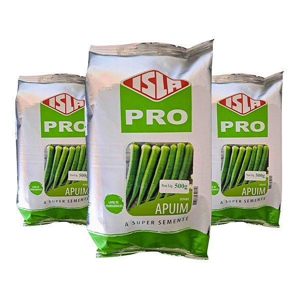 Sementes de Quiabo Apuim 1,5kg Isla – Frutos de Alta Aceitação no Mercado