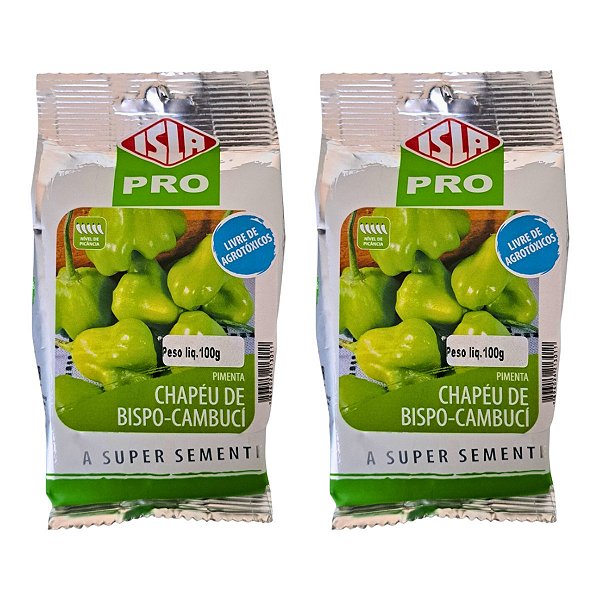 Sementes de Pimenta Cambuci Chapéu de Bispo 200g Isla – Ciclo de 90 Dias