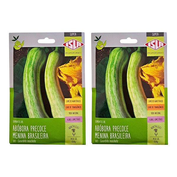 Sementes de Abóbora Menina Brasileira Precoce Isla 16g – Ciclo de 100 Dias