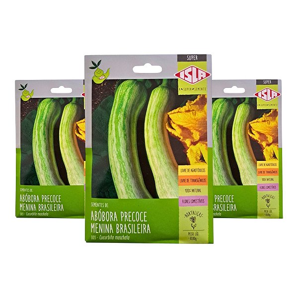 Sementes de Abóbora Menina Brasileira Precoce Isla 24g – Ciclo de 100 Dias