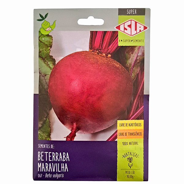 10 Gramas Sementes de Beterraba Maravilha - Isla Sementes