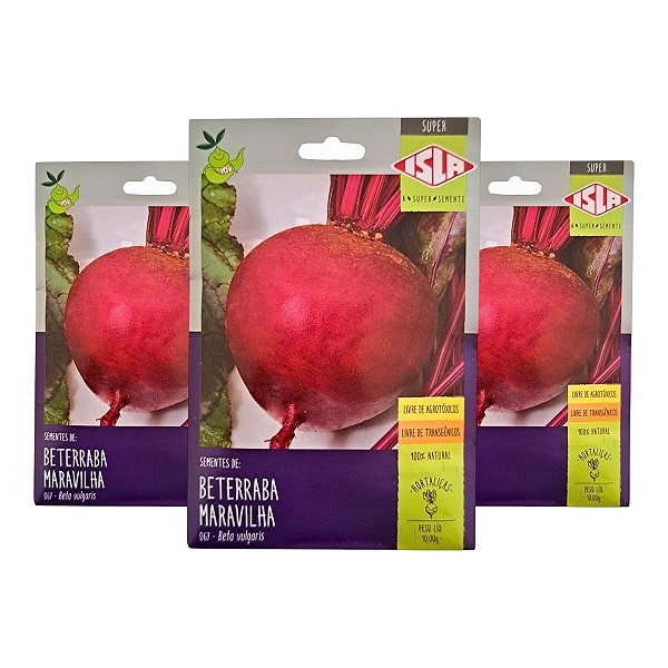 30g Sementes de Beterraba Maravilha Raíz Firme - Isla Sementes