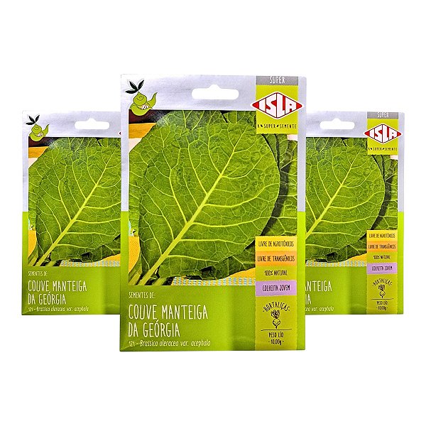 30g Sementes de Couve Manteiga da Georgia - Isla Sementes