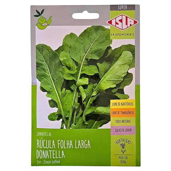 8g Sementes de Rúcula Donatella Folha Larga - Isla Sementes