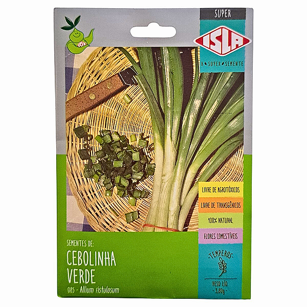 3,8g Sementes de Cebolinha Verde - Isla Sementes