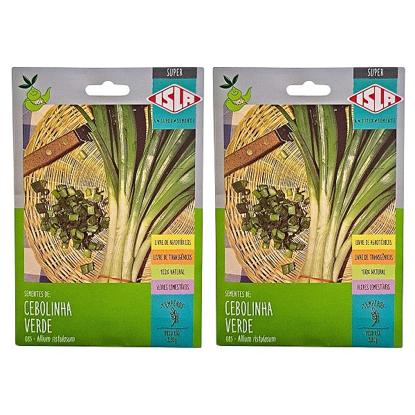 7,6g Sementes de Cebolinha Verde - Isla Sementes