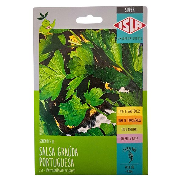 Sementes de Salsa Graúda Portuguesa 8g - Isla Sementes