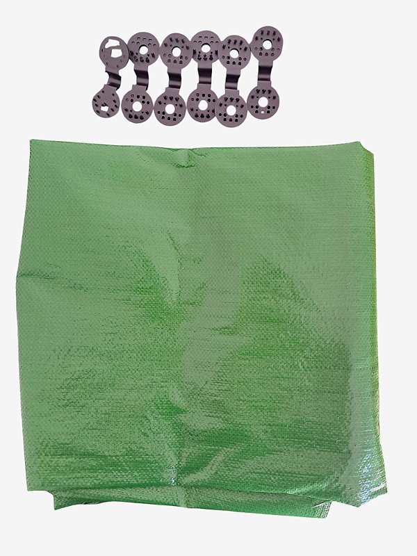 Ráfia de Solo Verde 1,8x15 Com Presilha Sem Costura