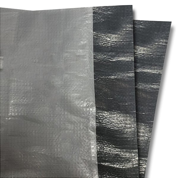 Cortina Aviário 3,10x140m Blackout Preto e Prata - Para Aves e Suínos