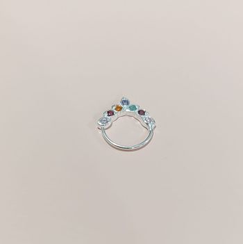 Piercing Colar de Zircônia Colorido
