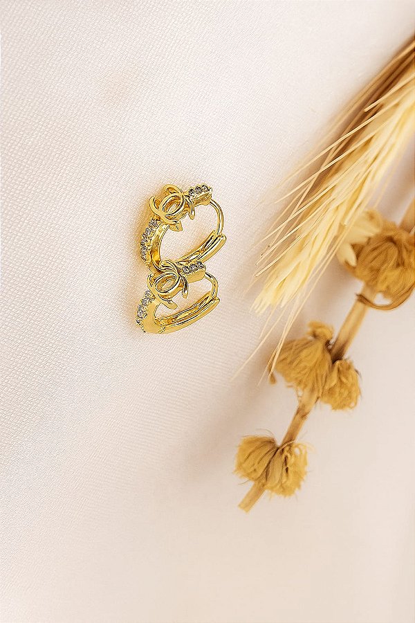 Brinco Argola com Fecho Click – Inspirado na Alta Joalheria