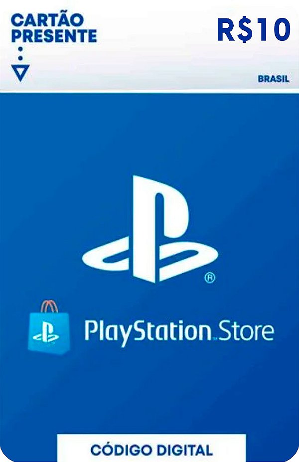 Comprar Cartão PSN 10 Reais Playstation Network Brasil