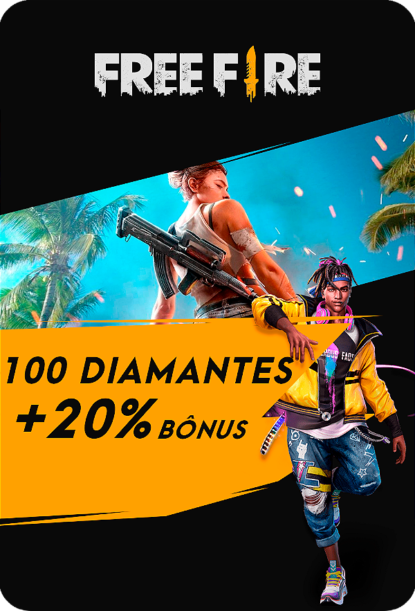 Free Fire Codigo Digital - 100 Diamantes + 10 Bonus