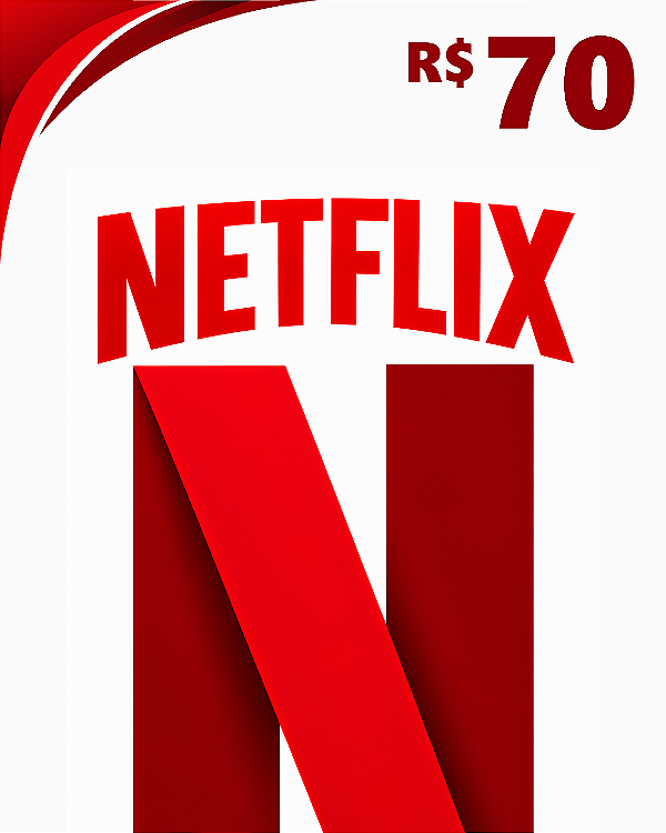 Netflix Cartão Presente R$ 70 Código de Resgate
