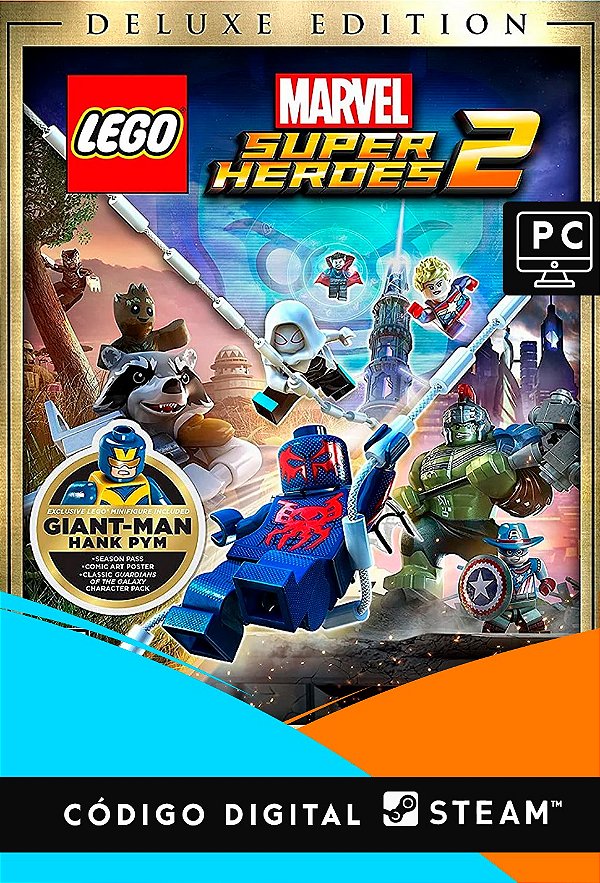 Cartão Ativação LEGO Marvel Super Heroes - Steam Para Computador