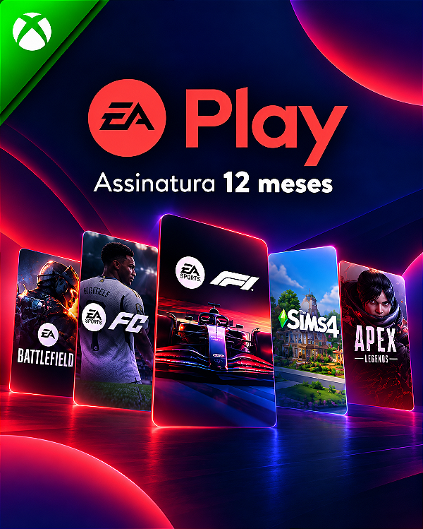 EA Play Card - Assinatura 12 Mêses - Xbox Código de Resgate