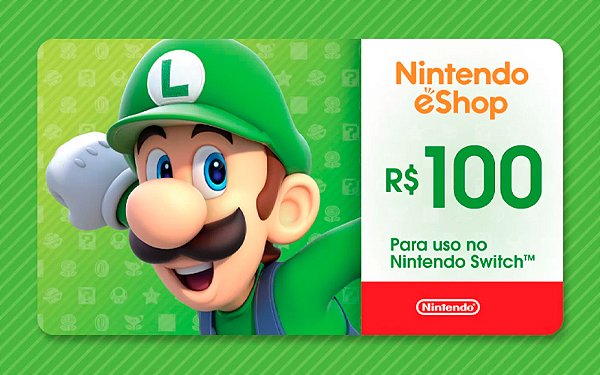 Nintendo E-shop Gift Card R$100