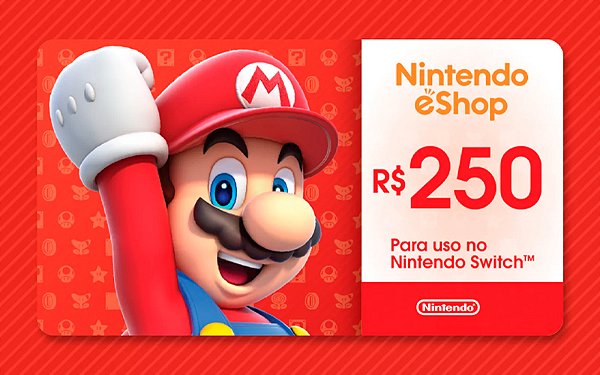 Nintendo E-shop Gift Card R$250