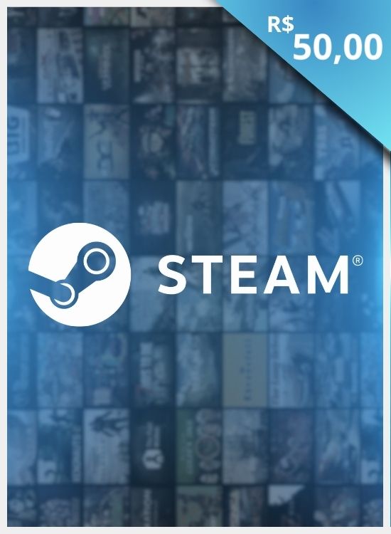 Código de Regate Steam Card - R$50,00