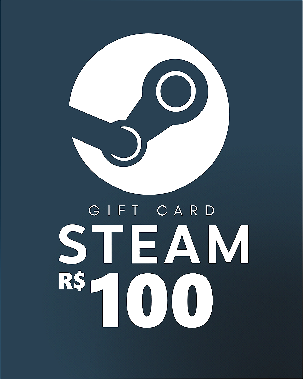 Cartão Steam R$100 Código de Resgate Digital