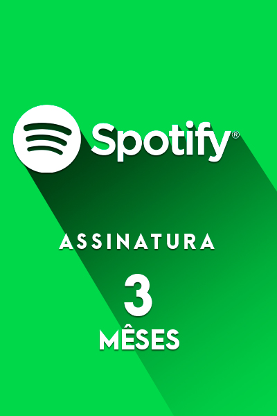 Gift Card Spotify - Código de Resgate Assinatura 3 Mêses