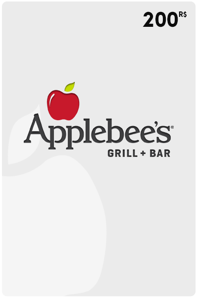 Gift Card Applebees R$ 200 Cartão Presente Código de Resgate
