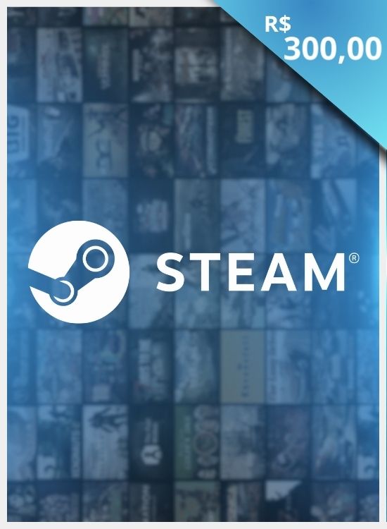 Código de Regate Steam Card - R$300,00