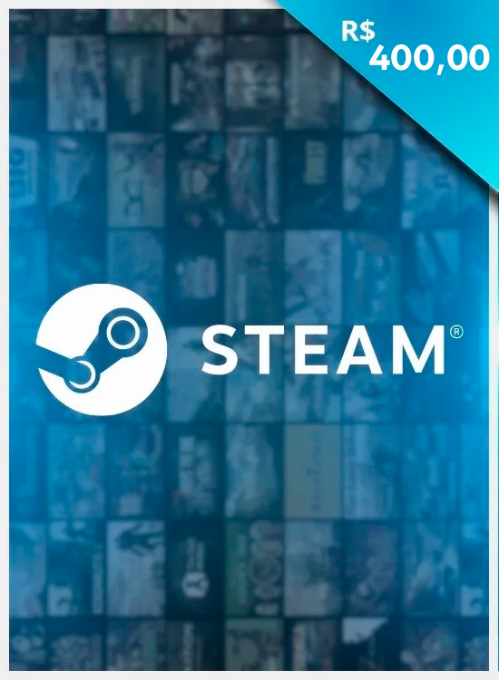 Código de Regate Steam Card - R$400,00