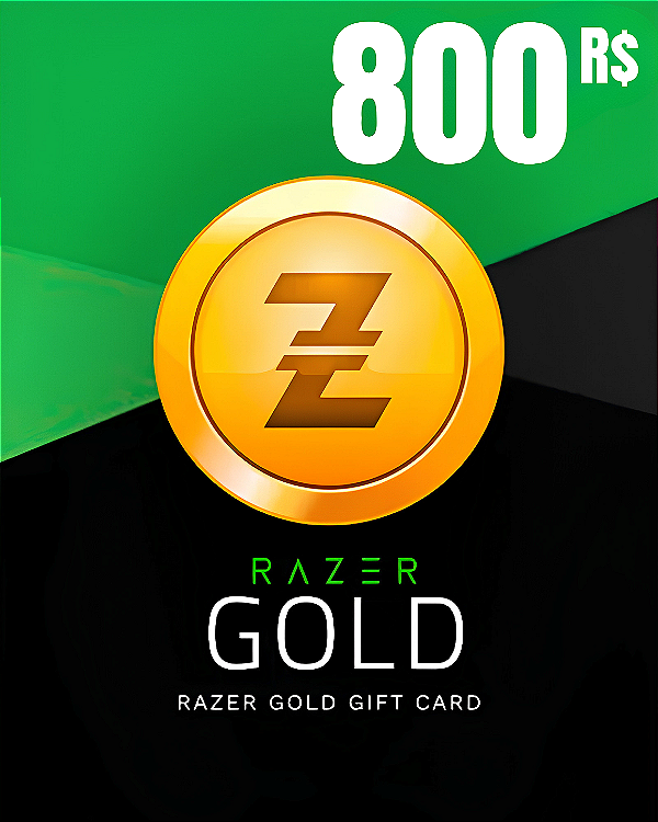 Gift Card Razer Gold - Código de Resgate R$800