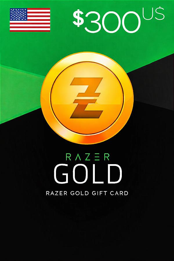 Gift Card Razer Gold - Código de Resgate $300 Dólares
