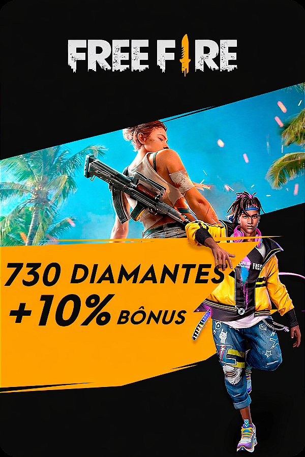 DUPLICADO - Free Fire 100 Diamantes + 20 Bônus Código de Resgate