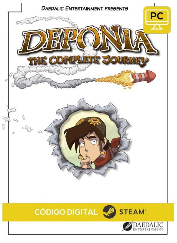 Deponia: The Complete Journey PC CD-KEY Steam Código De Resgate Digital