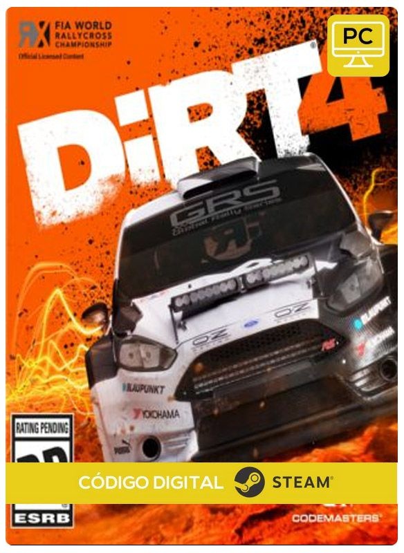DiRT 4 PC CD-KEY Steam Código De Resgate Digital