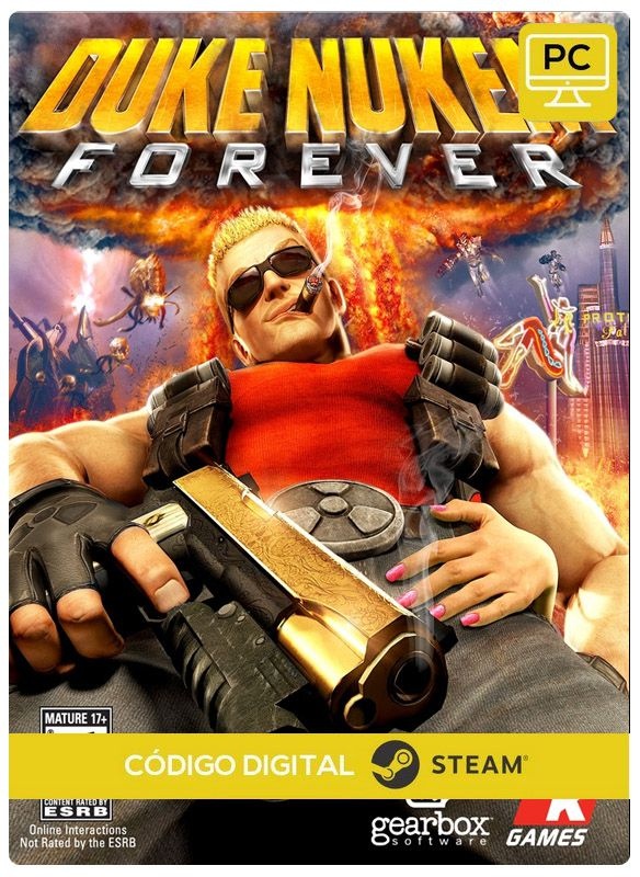 Duke Nukem Forever  PC CD-KEY Steam Código De Resgate Digital