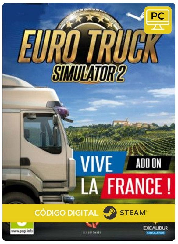 Euro Truck Simulator 2 Vive la France DLC Steam Pc Código De Resgate Digital