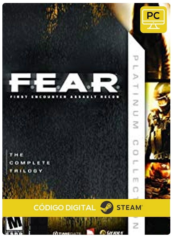 F.E.A.R. Platinum Edition PC Steam cdkey Código De Resgate Digital