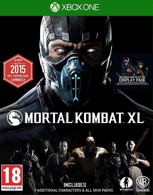 Mortal Kombat XL - Xbox One - Código de Resgate 25 Dígitos