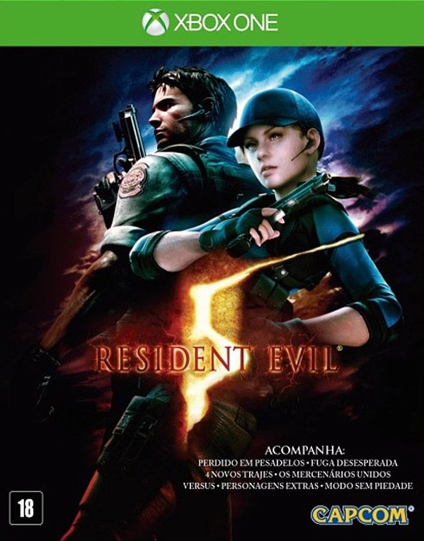 Resident Evil 5 - Xbox One Código de Resgate 25 Dígitos