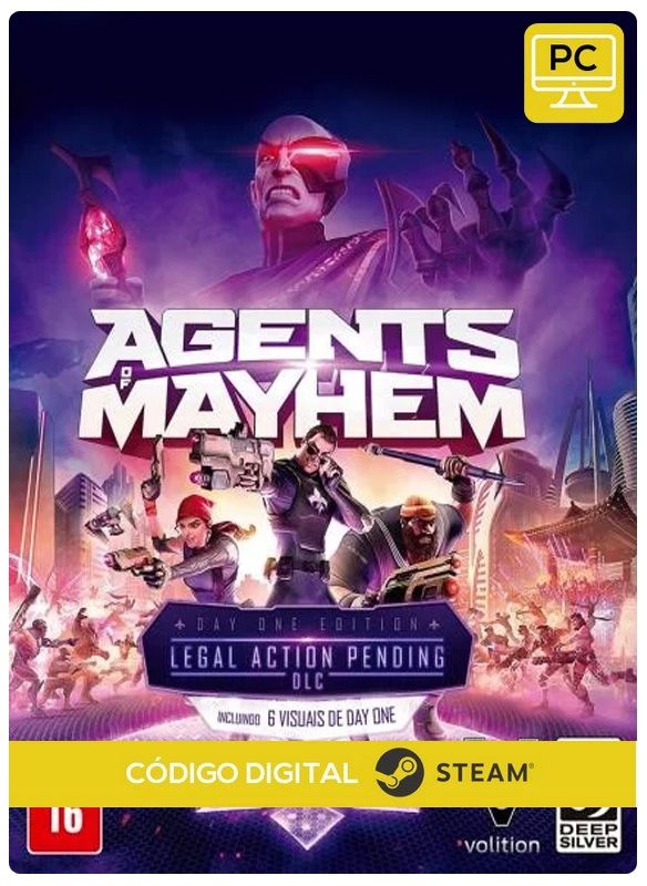 Agents of Mayhem Day One Edition   Steam CD Key Pc Steam Código De Resgate Digital