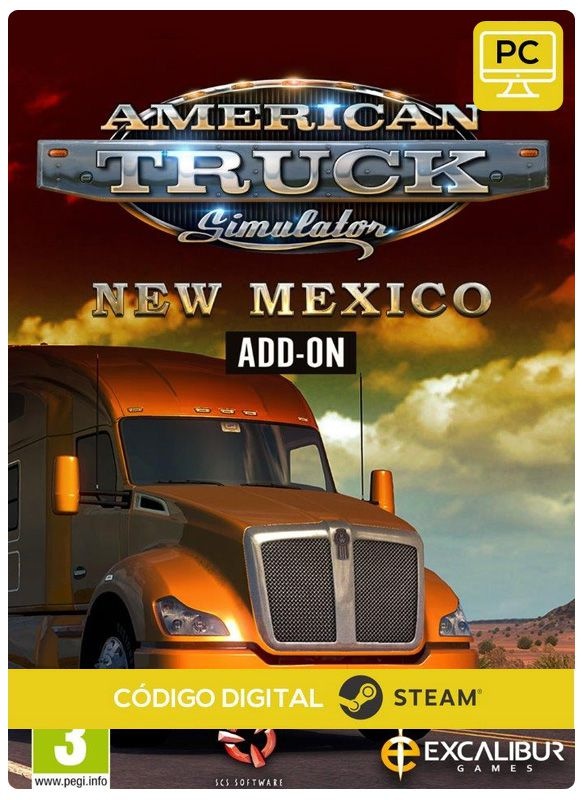 America Truck Simulator - New Mexico DLC Steam CD Key Pc Código De Resgate Digital