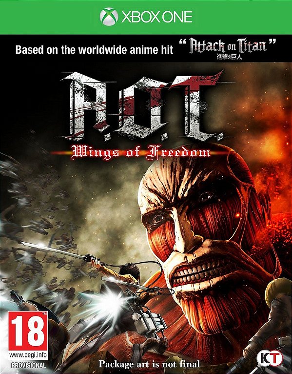 Attack on Titan Xbox One Código 25 Dígitos