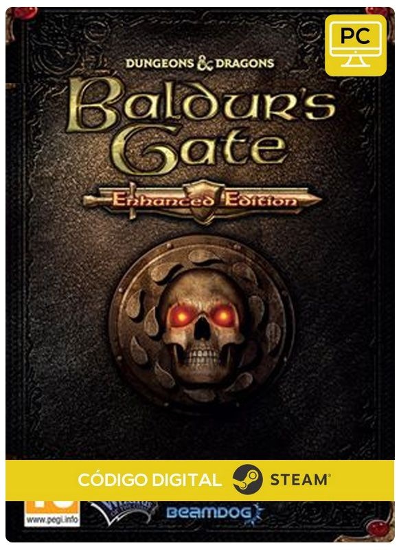 Baldur's Gate Enhanced Edition Steam CD key PC Código De Resgate Digital