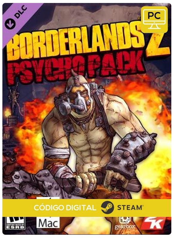 Borderlands 2 Psycho Pack DLC Steam CD key PC Código De Resgate Digital