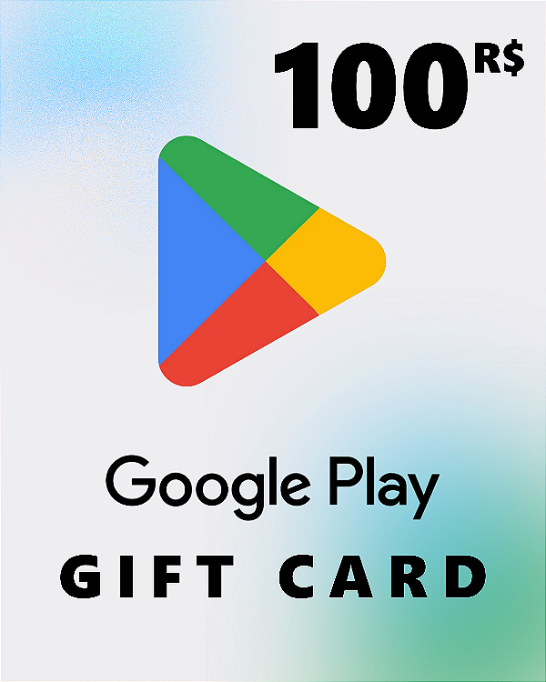 Cartão Google Play 100 R$ Código de Resgate Digital