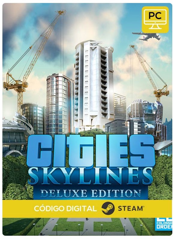 Cities: Skylines Deluxe Edition Steam Código de Resgate digital